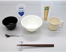 羽村市で開催するイベントに貸し出しているリユース食器。
