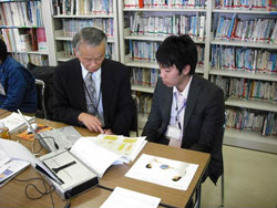 写真：診断中の様子