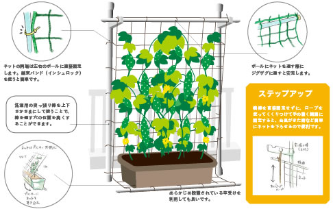 ネットの張り方とそのコツ