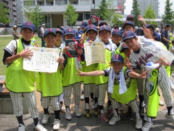 写真：優勝した子どもチーム