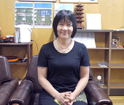 写真：お話をお聞きした、菊本るり子さん