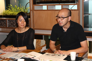 エコッツェリア協会の篠崎さん（右）と井上さん（左）