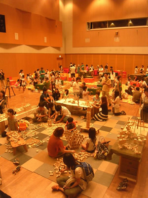 木育キャラバンの会場の様子