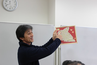 プログラムの最後には、それぞれの作品をお披露目して、この日の作業のふりかえりとわかちあいをした。
