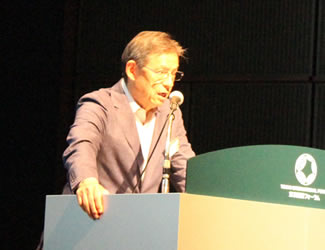 UNEP FI特別顧問で国際金融アナリストの末吉竹二郎さんは、ポストパリ協定の読み方について、金融界の動向を中心に講演。