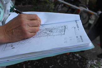 毎回の定例作業では、作業概要と実施位置を記録して、ファイルしている。